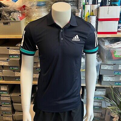 adidas Club 3STR Polo Men's Tennis T-shirts Sports Top Navy [US:XS] NWT D74645