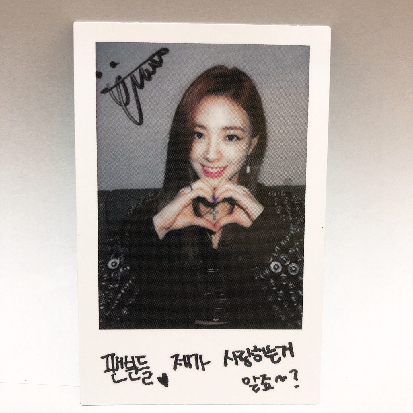 ITZYユナ　直筆サイン入りチェキ　IT'z ITZY Itzy Yuna Official 1st Mini Album IT'z ICY Polaroid Special