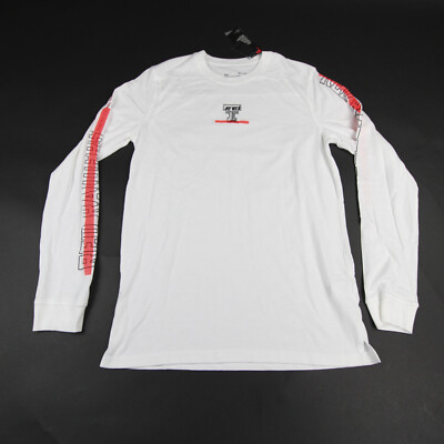 Texas Tech Red Raiders Under Armour Short Sleeve Shirt Men's White New