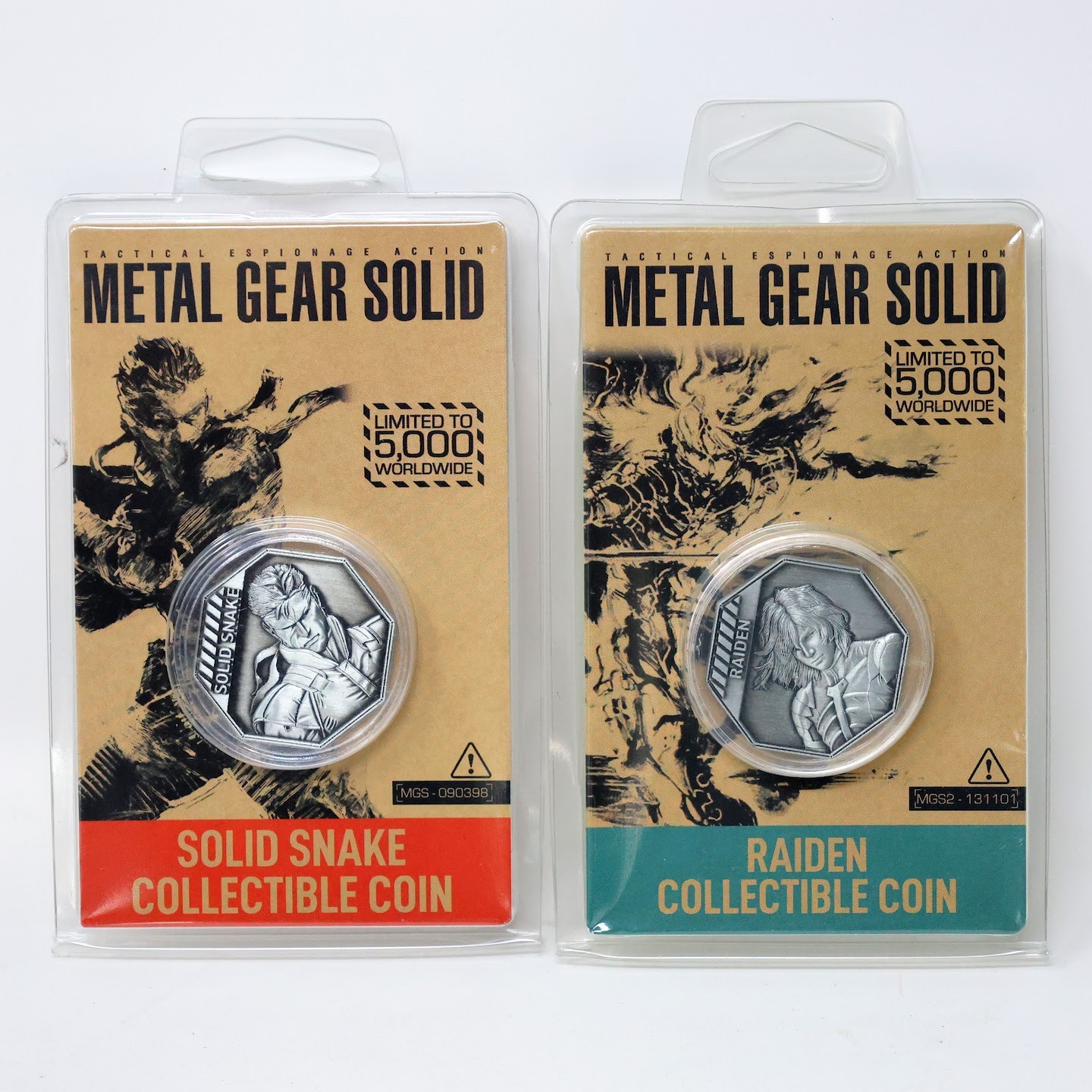 Metal Gear Solid Snake and Raiden Coin Bundle Official
