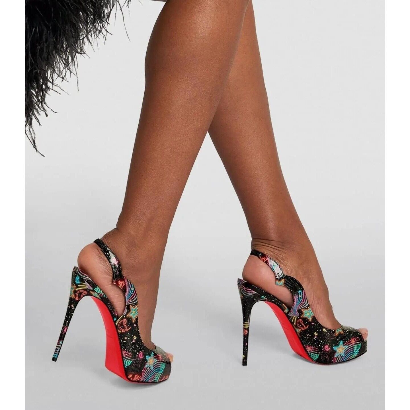 NEW CHRISTIAN LOUBOUTIN Hot Chick Sling Alta Slingback NEW CHRISTIAN LOUBOUTIN Hot Chick Sling Alta Slingback