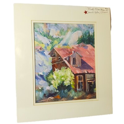 Ruby Silver Mine Betsy Williams Signed Numbered #5 Art Print Ghost Town Vintage