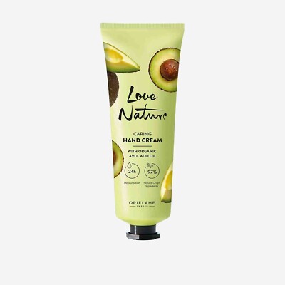 ORIFLAME LOVE NATURE ORGANIC AVOCADO OIL HAND CREAM 75 ml./ 2.5 oz-NEW!