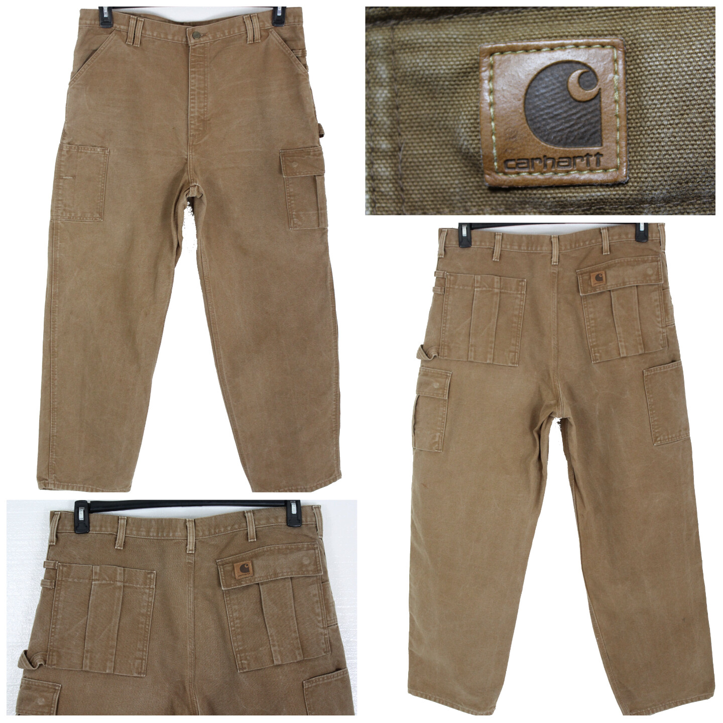カーハート B112 Utility Tool Pant デッドストック Vintage CARHARTT B112 Men's 40(39) x 32 Brown Cargo