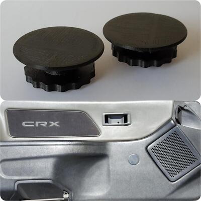 88-91 Honda CRX EF Civic Window Crank Delete Plugs power window conversion 89 90