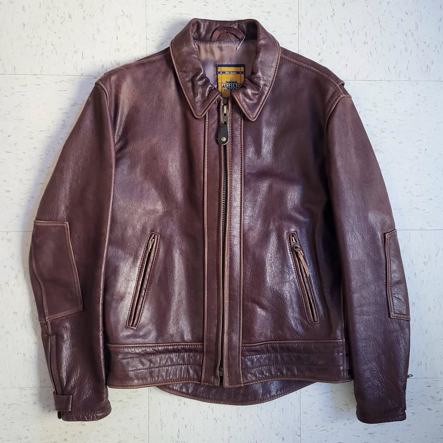 ジャケット・アウター 80s schott A-2 real leather bomber jkt Brown A-2 Leather Flight Jacket - Schott NYC