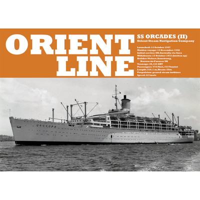 Orient Line SS Orcades Art Print - Passenger Liner 1951-72 Ship - A2 size poster