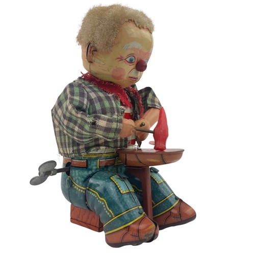 Vintage Mechanical Little Shoemaker By Alps Japan Clockwork