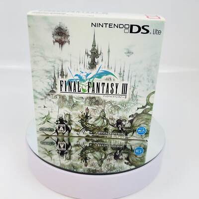 Final Fantasy III Crystal Edition Nintendo DS Lite Japan FF3 Final Fantasy III Crystal Edition Nintendo DS Lite Japan FF3