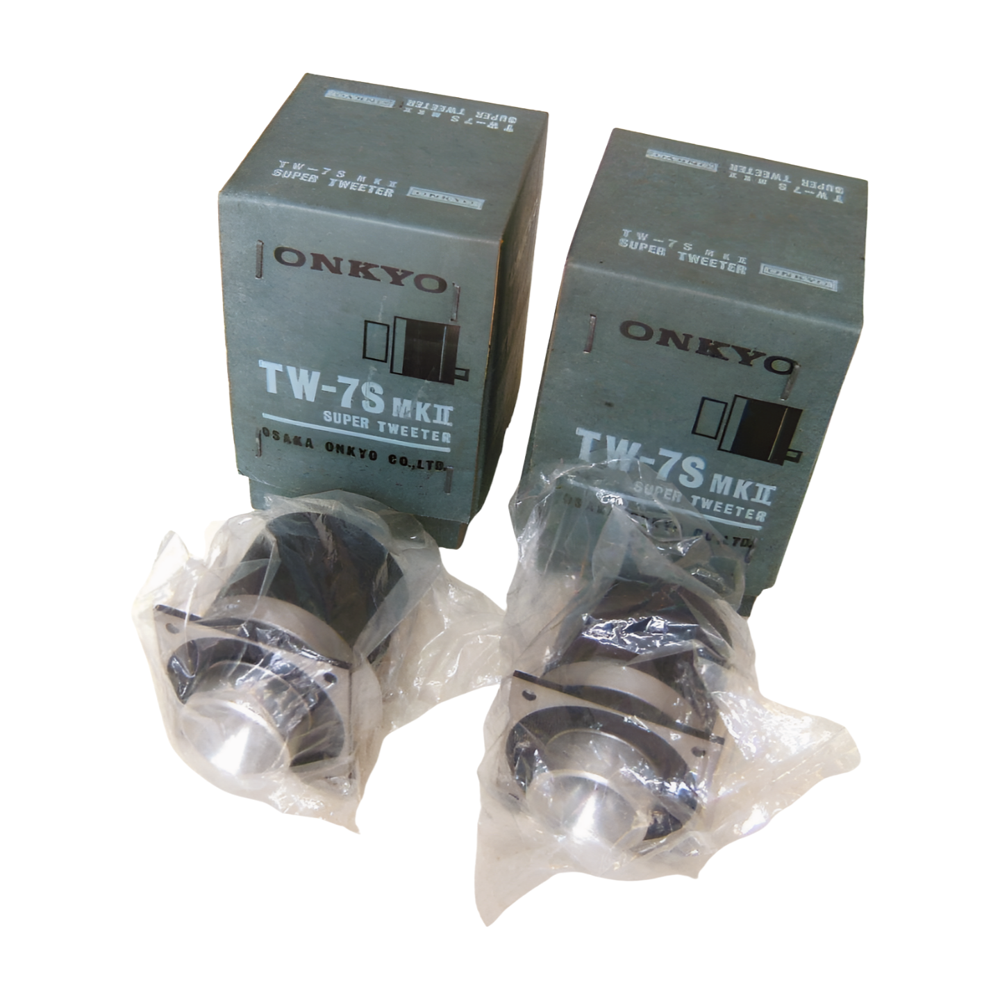 ONKYO TW-7S MKII Horn Type Super Tweeter Pair Set Vintage ONKYO TW-7S MKII Horn Type Super Tweeter Pair Set Vintage