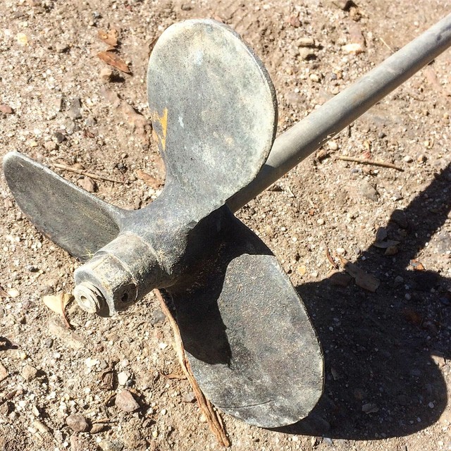 Brass Boat Propeller Decorative Upcycle Project Coastal Decor Other