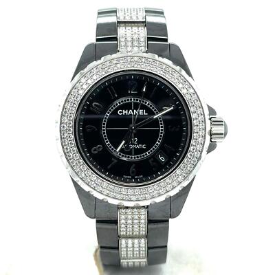Chanel J12 Automatic 38mm Black Ceramic Diamond Bezel