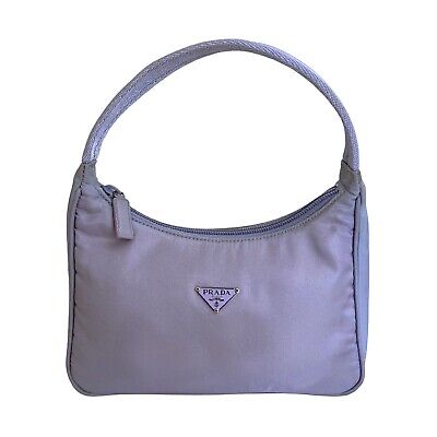 Prada Lavender Nylon Shoulder Bag Y2K Vintage