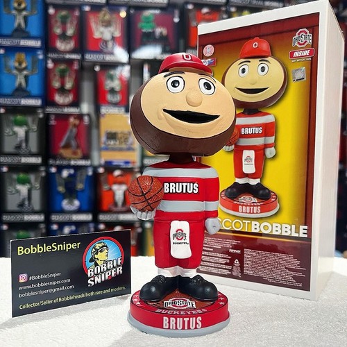【BOBBLE HEAD】BUCKEYES BRUTUS Brutus Buckeye Ohio State Buckeyes Mascot Bobblehead