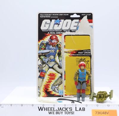 Fast Draw V1 Complete 34 Cardback 1987 G.I. Joe Hasbro Vintage Action Figure
