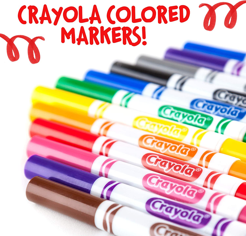 Broad Line Markers - Black (12Ct), Markers for Kids, Bulk School Supplies for Te