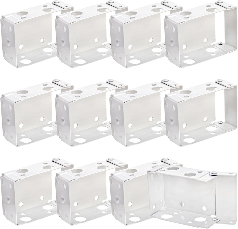 Lawei 12 Pack Blind Brackets, Fits 1.5 in Headrail (Inner Width 1.75In), Low Pro