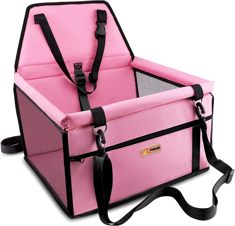 Pet Reinforce Car Booster Seat for Dog Cat Portable and Breathable Bag with Seat