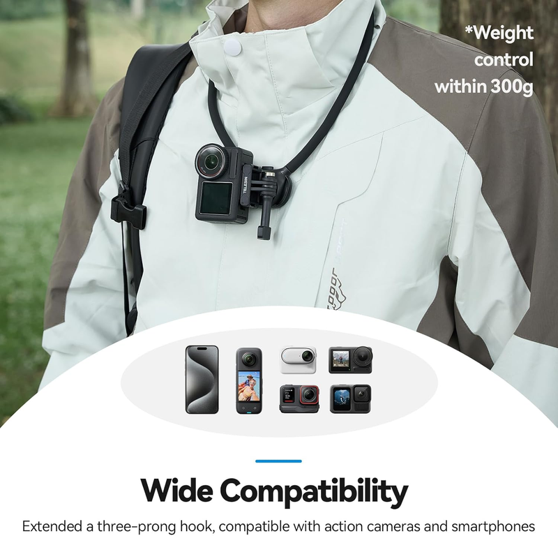 Neck Mount SE 2.0 with Air Cushion, Adjustable Chest Strap Neck Mount Hands-Free