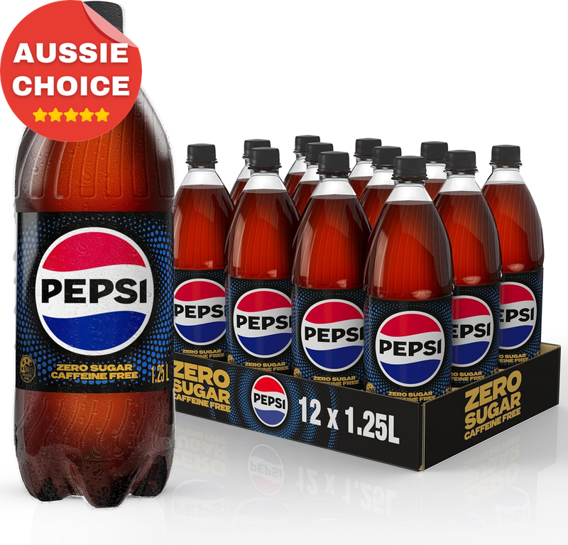 Caffeine Free Cola Soft Drink 12 Pack 1.25L Bottles Refreshing Beverage