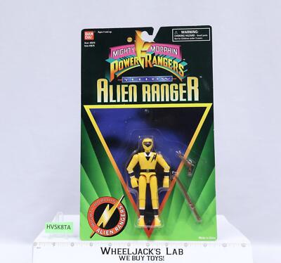YELLOW Ranger Mighty Morphin Power Rangers ALIEN RANGER Bandai 1995 MOSC