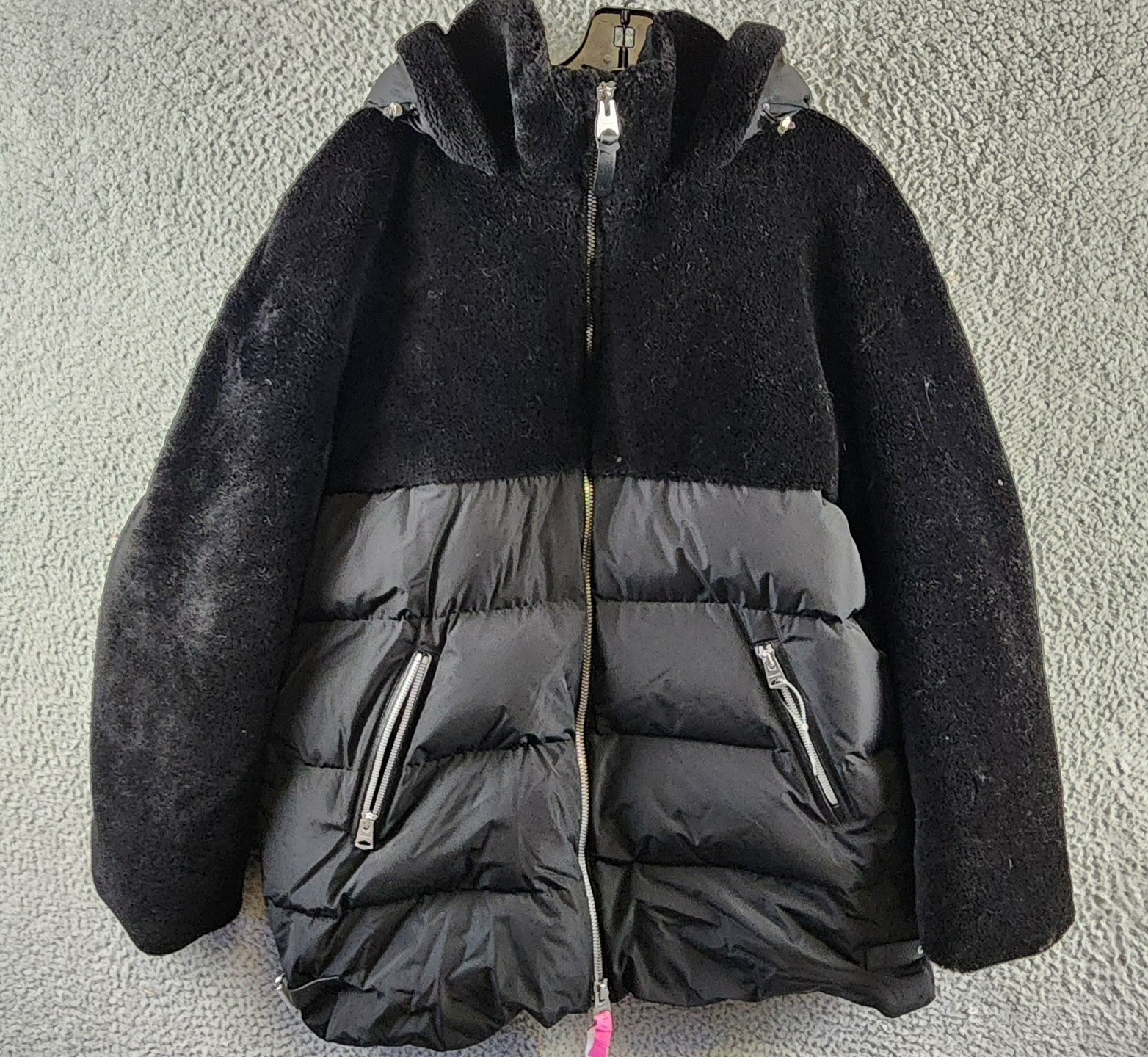 Mackage Junia Down Hooded Full Zip Coat Women's XL Black Full Zip Long Sleeve - Picture 2 of 15