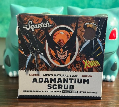 Dr Squatch Soap Adamantium Scrub Marvel X-Men Limited Edition  