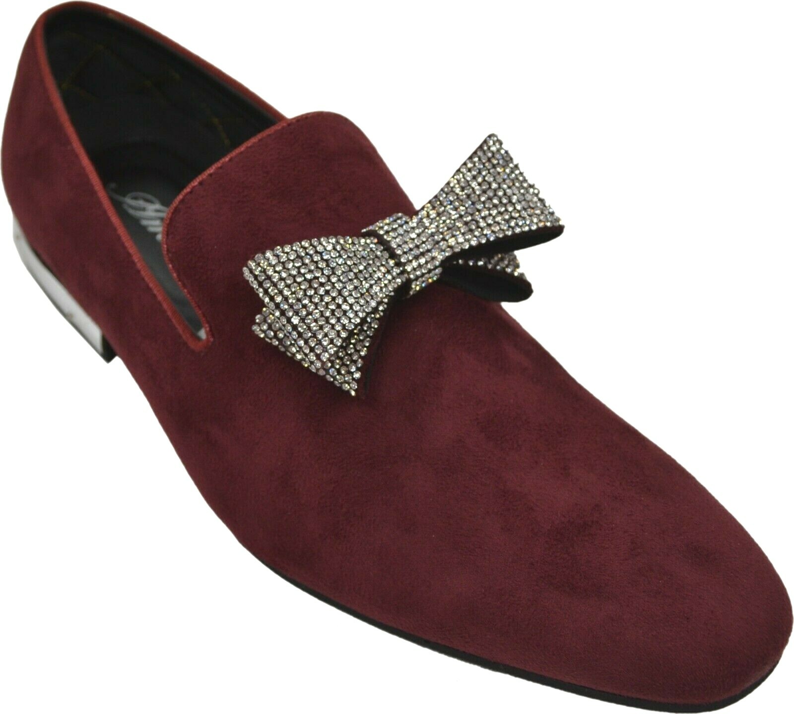 burgundy suede loafers