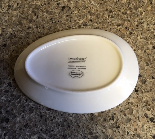 New Longaberger Easter Egg Snack Plates Set Of 4