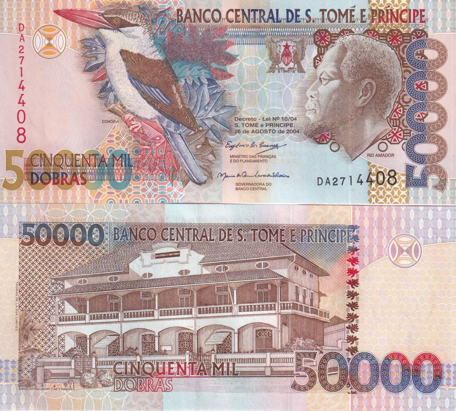 Saint Thomas & Prince 50000 Dobras 2004 P 68 c UNC