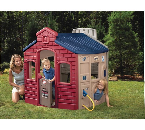 Little Tikes Tike Town Evergreen Children S Playhouse Ebay