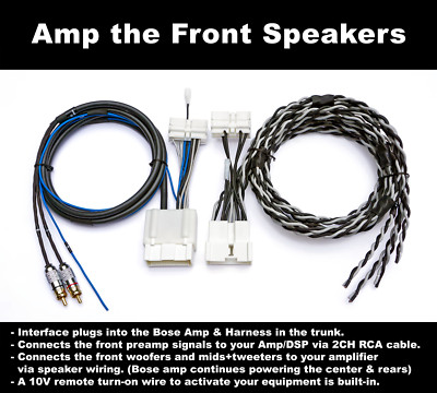 G35 / G37 (2007-2013) Audio Interface Harness Adapters: Add Amp Subwoofer DSP
