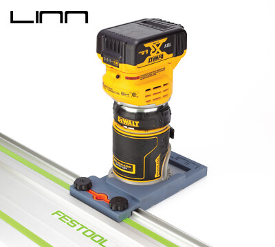 DeWalt Router to Festool Track Rail Guide Adaptor DCW600, 18v Adapter