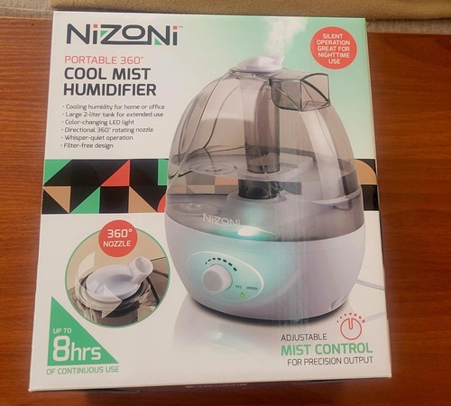 Nizoni Portable 360 Degree Cool Mist Humidifier - NEW | eBay