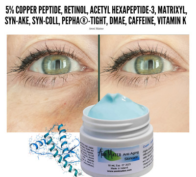 Luxe Eye Cream - 5% copper peptide-retinol-matrixyl-syn-ake-acetyl hexapeptide-3