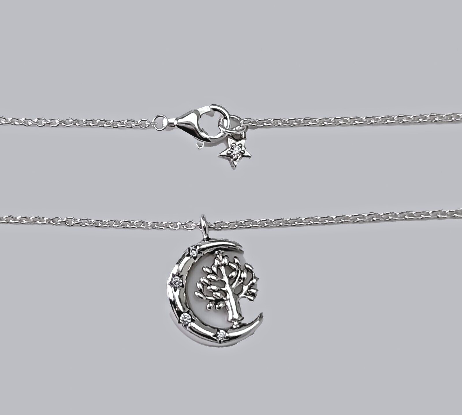 New Authentic PANDORA Moon & Spinning Tree of Life Pendant