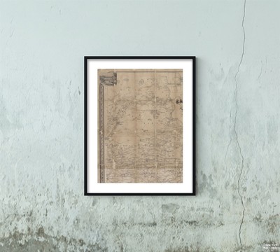 1856 Map of Philadelphia Map of Saratoga Co., New York Geil, Samuel (Cartographe