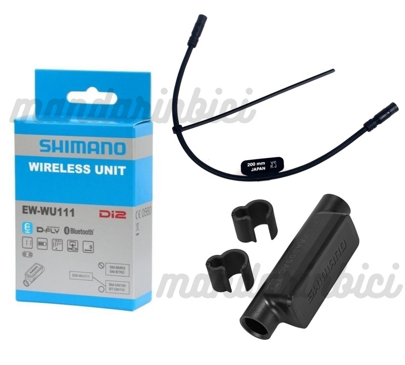 Shimano EW-WU111 DI2 D-Fly ANT+Bluetooth Wireless Unit w//200mm Electric Wire