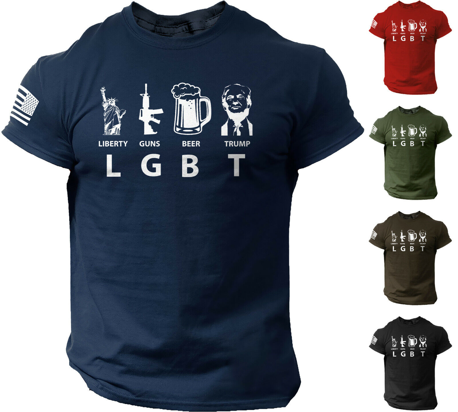 Liberty Guns Beer Trump Tshirt Lgbt Humor Liberty Guns Beer Trump Tshirt Lgbt Humor