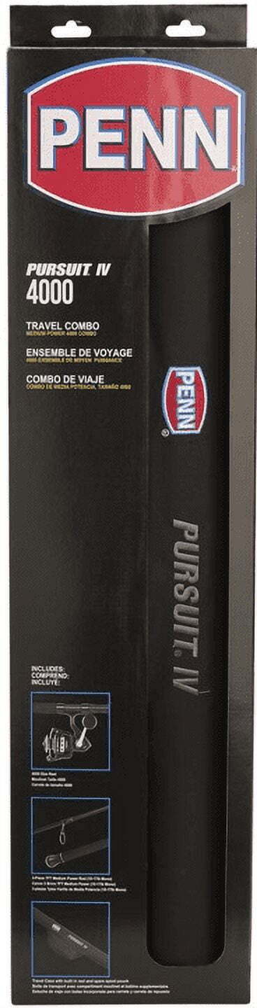 PENN 7&rsquo; Pursuit IV 3-Piece Travel Fishing Rod and Reel Ins