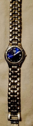 Discontinued ESQ by Movado blue faced wristwatch.  Work perfectly.  Rare ESQ