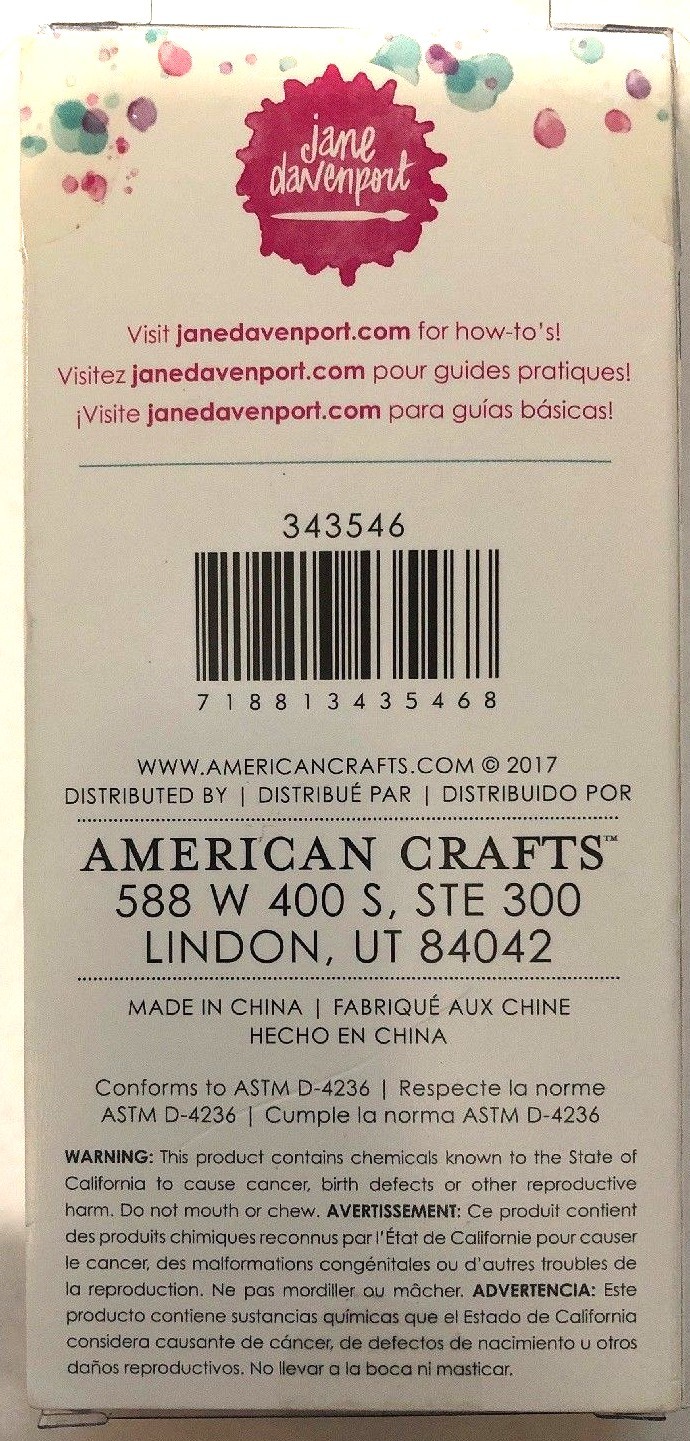 Jane Davenport 5 Cool Oceans Glitz-Sea Sparkle Markers Silver Mermaid colors