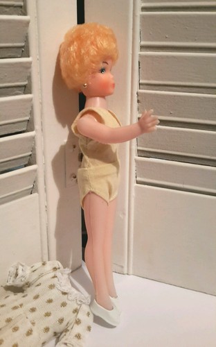Vintage 1960's Tammy Clone Doll Come with Original Outfit Painted Face Pale Skin