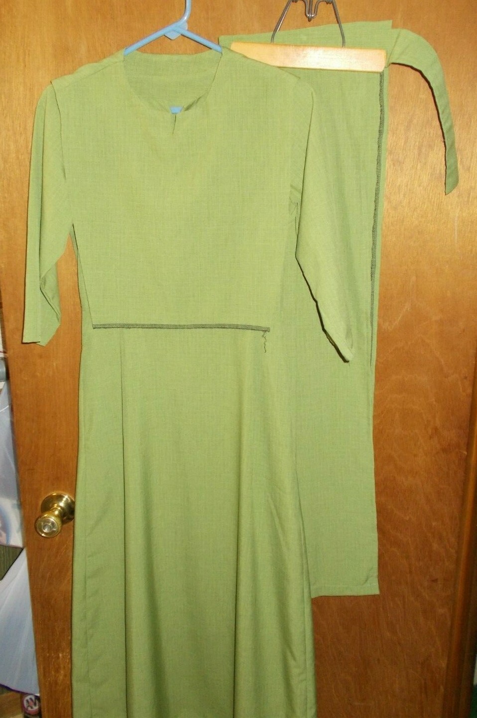 green emerald velvet dress Green Cotton-Linen Dress | Comfy, Flattering, and Shapely main image 0
