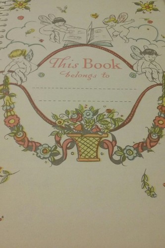 Vintage baby book mid century