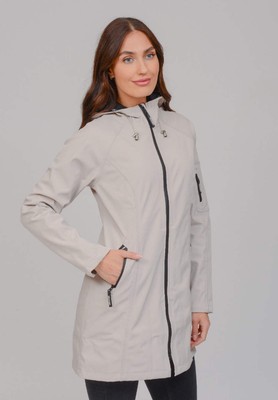 Pre-owned Ilse Jacobsen Softshell Raincoat , Chateau Grey In Gray