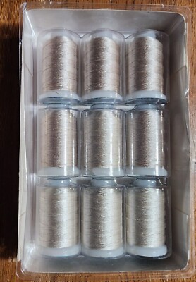 Gudebrod Champion Silk Beading Thread (Size F or FF) - Pack of 9 Spools - NEW