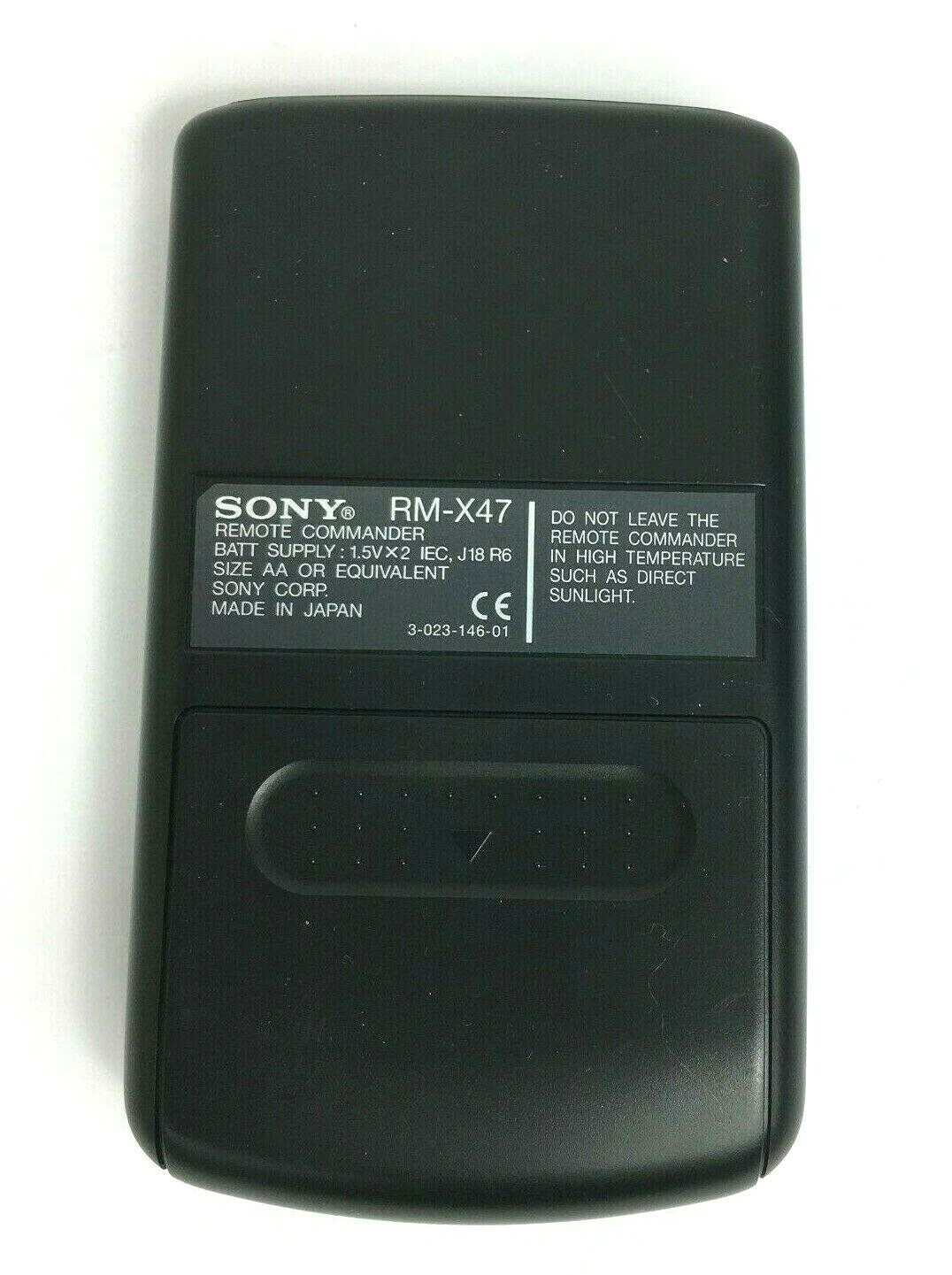 Sony RM-X47 Wireless Remote Control Very Good Condition Free Shipping