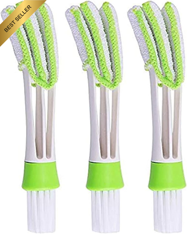 Funny Tool Mini Duster for Car Air Vent, Set of 3 Automotive Air Conditioner Cle