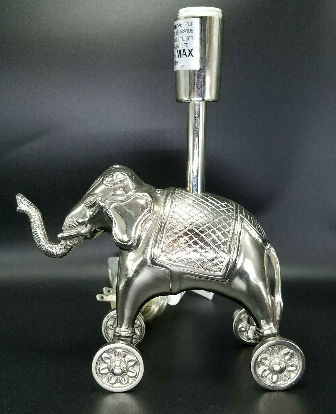 Pottery Barn Kids Elephant Light Nursery Lamp Silver Base Only Ebay